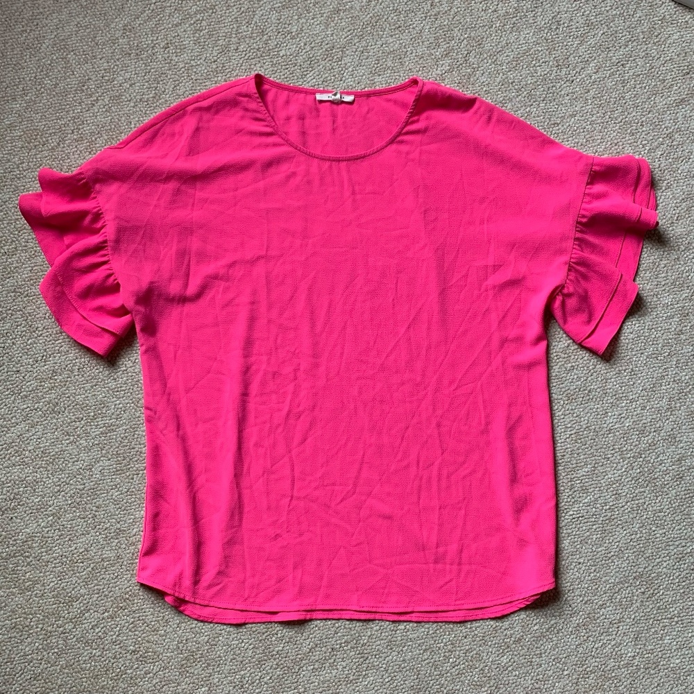 Bright Pink Blouse